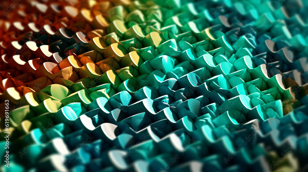 Fototapeta premium abstract background, low detail geometric, generative ai