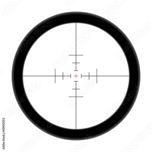 Foto Realistic sniper target frame.