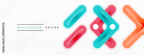 Minimal geometric background cross line. Design for wallpaper, banner, background, landing page, wall art, invitation, prints, posters