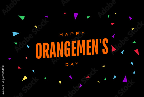 orangemen's day canada, july 12, background template Holiday concept