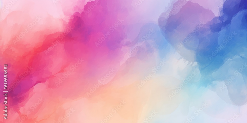 pastel colorful watercolor background, generative ai