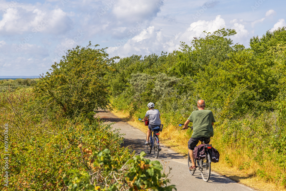Naklejka premium Fahrradfahren in Dänemark 