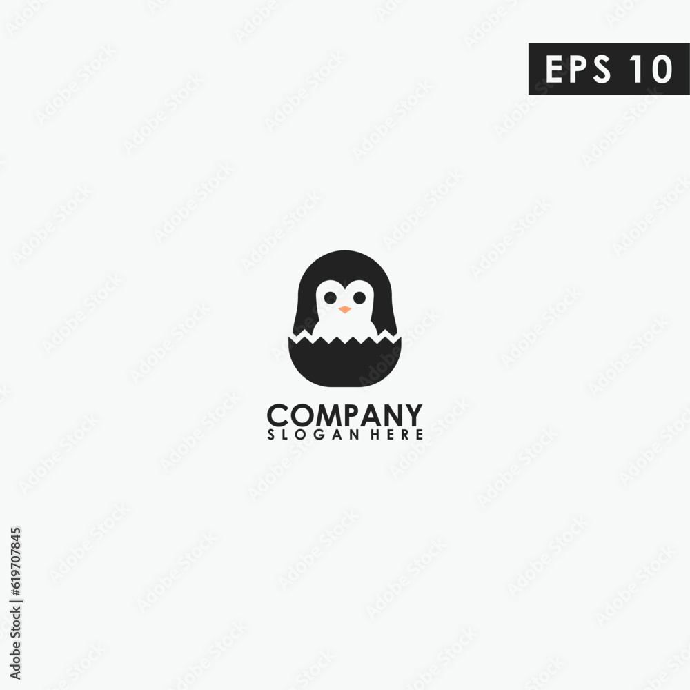 Penguin Logo Design. Penguin Logo Template. Modern Design. Flat Logo. Vector Illustration Penguin Logo Design. Penguin Logo Template. Modern Design. Flat Logo. Vector Illustration