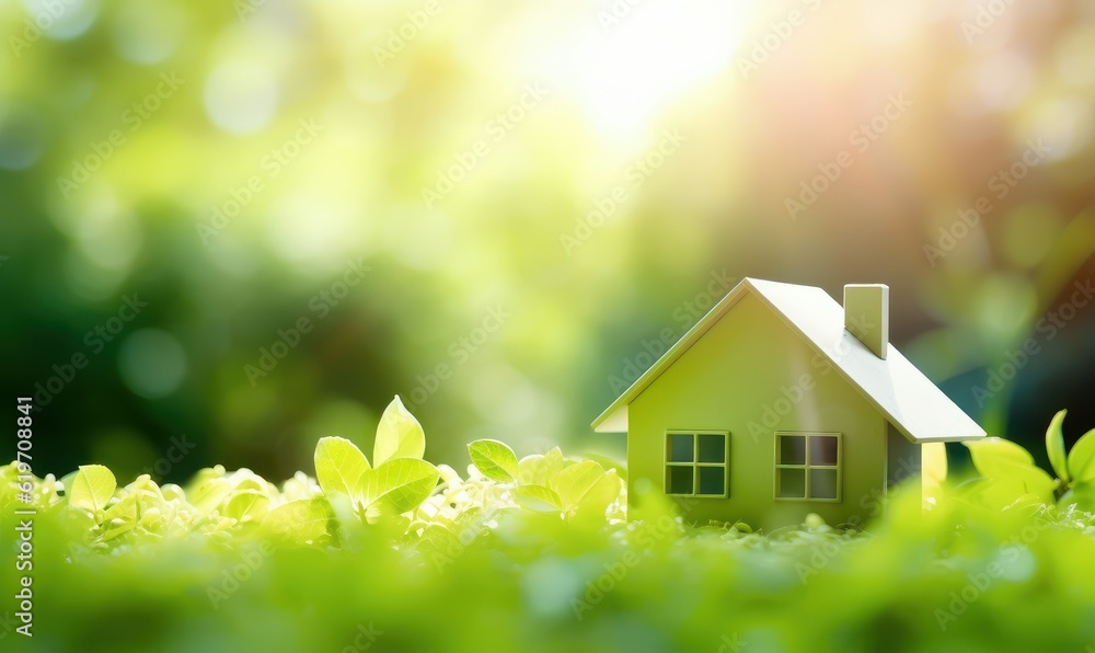 Eco Friendly Modern House, Green Energy and Renewable Power Concept. Generative Ai Eco Friendly Modern House, Green Energy and Renewable Power Concept. Generative Ai