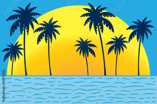 palm tree on the beach