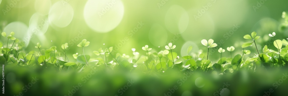 Green Nature on Blur backgroud, Beautiful Nature as Spring Wallpaper. Generative Ai Green Nature on Blur backgroud, Beautiful Nature as Spring Wallpaper. Generative Ai