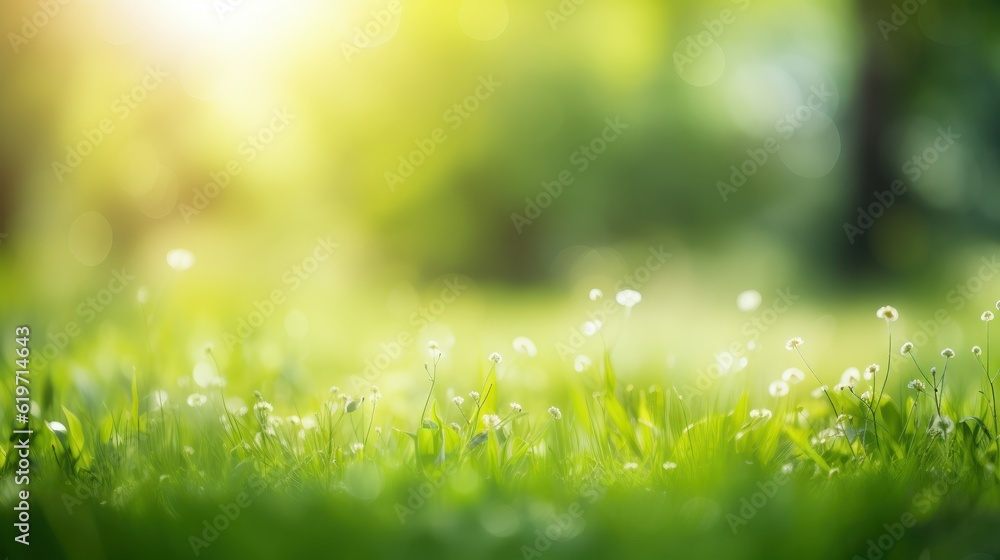 Green Nature on Blur backgroud, Beautiful Nature as Spring Wallpaper. Generative Ai Green Nature on Blur backgroud, Beautiful Nature as Spring Wallpaper. Generative Ai