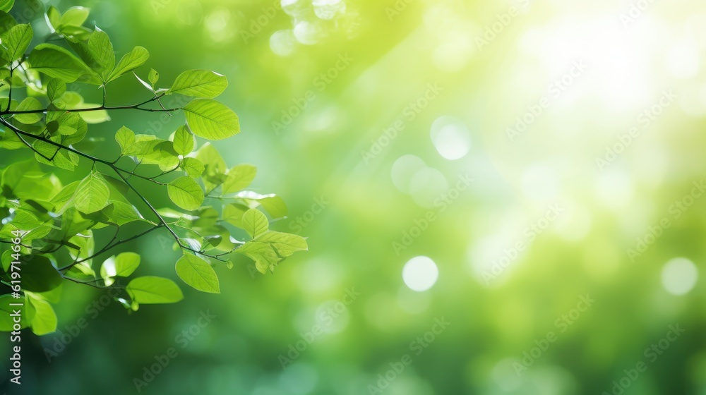 Green Nature on Blur backgroud, Beautiful Nature as Spring Wallpaper. Generative Ai Green Nature on Blur backgroud, Beautiful Nature as Spring Wallpaper. Generative Ai