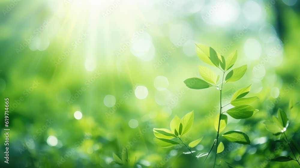 Green Nature on Blur backgroud, Beautiful Nature as Spring Wallpaper. Generative Ai Green Nature on Blur backgroud, Beautiful Nature as Spring Wallpaper. Generative Ai