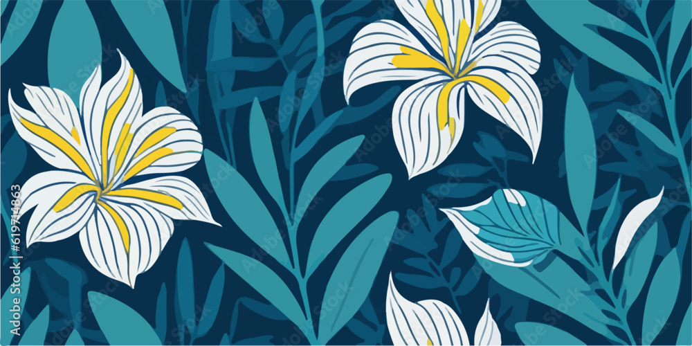 Coastal Escape: Embracing the Serenity of Frangipani Flowers in Summer Patterns