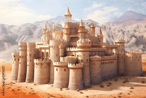 a palace in the desert