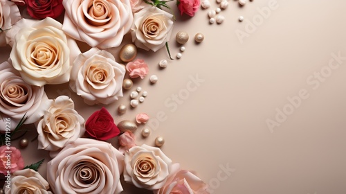 Roses background copyspace concept © alesta