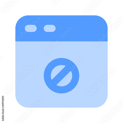 ad block duotone icon
