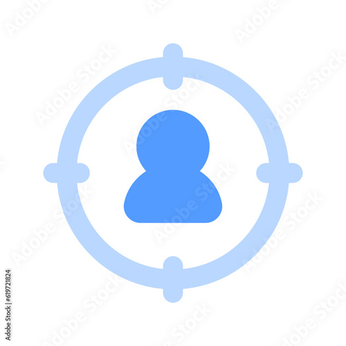 target audience duotone icon