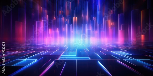 Technology and digital abstract background