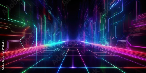 Digital abstract technology background