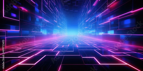 Digital abstract technology background