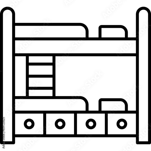 Bunk Bed Icon
