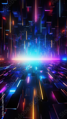 Technology and digital abstract background