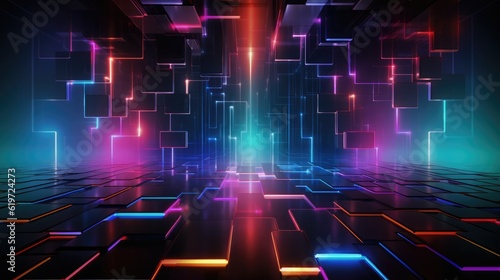 Technology and digital abstract background