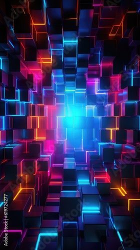 Technology and digital abstract background
