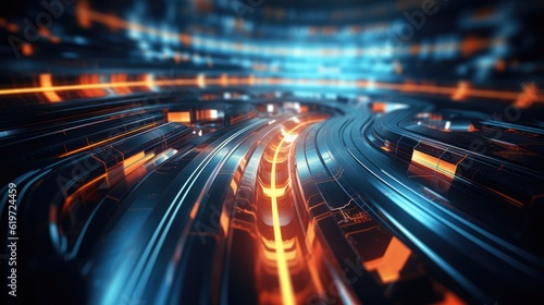 Technology and digital abstract background