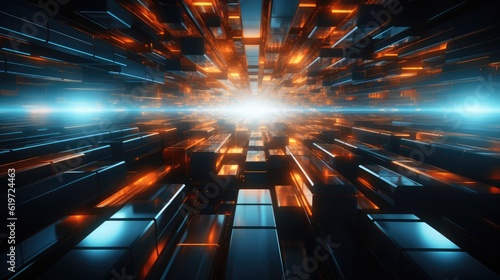 Technology and digital abstract background