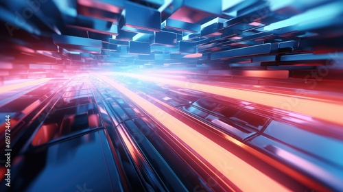 Technology and digital abstract background