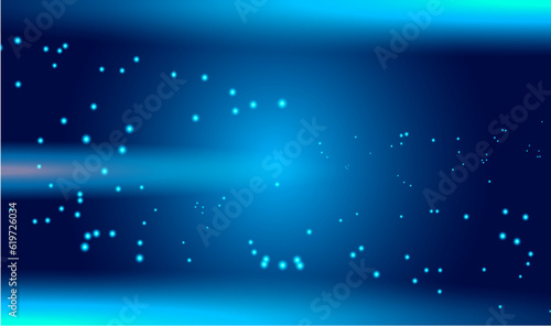 Abstract blue wave background, Blue banner