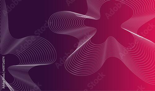 Abstract pink background with hearts, Pink banner