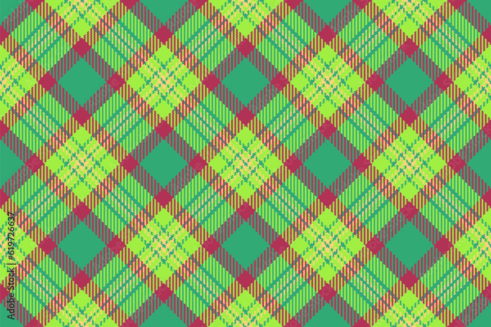Fototapeta premium Check textile tartan of seamless pattern texture with a vector plaid fabric background.