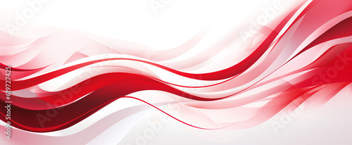 abstract red wave. indonesia independence day concept with copy space. generative ai.