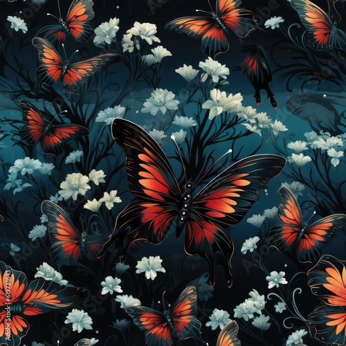 Butterfly texture background