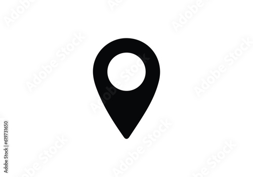 Location icon vector. Pin sign Isolated on white background