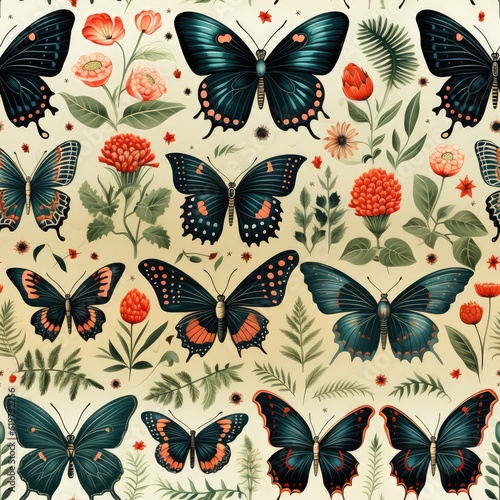 Butterfly texture background