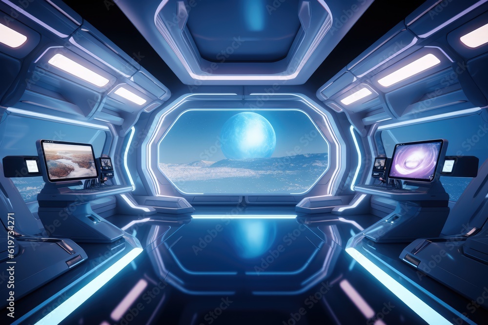 Futuristic interior design Futuristic interior design