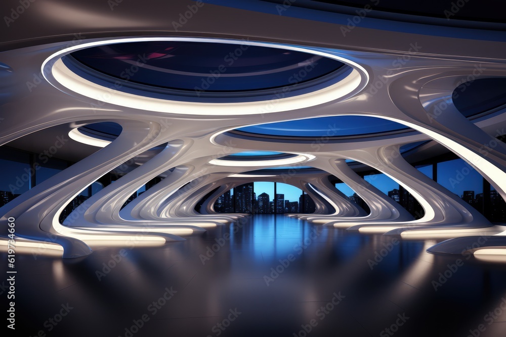 Futuristic interior design Futuristic interior design