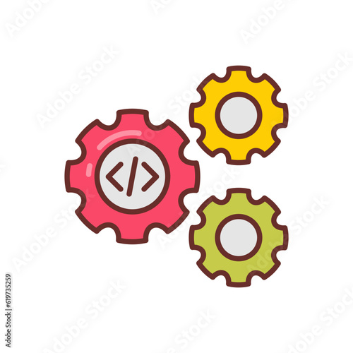 Testing icon in vector. Illustration