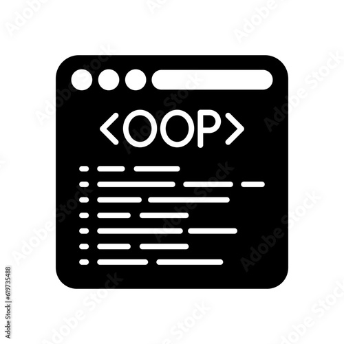Object oriented Programming icon in vector. Illustration