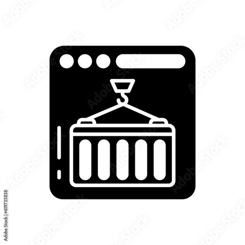 Containerization icon in vector. Illustration