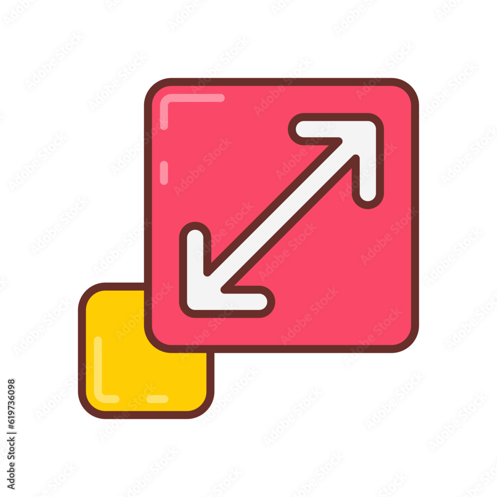 Scalability icon in vector. Illustration Scalability icon in vector. Illustration