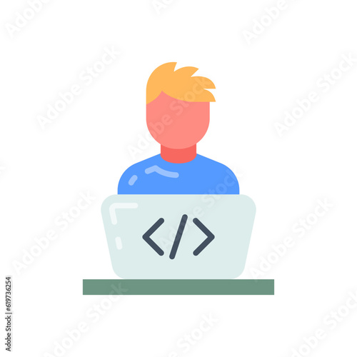 Software Developer icon in vector. Illustration