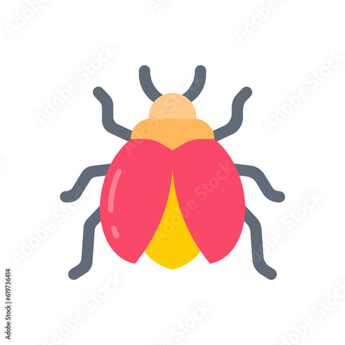 Bug icon in vector. Illustration