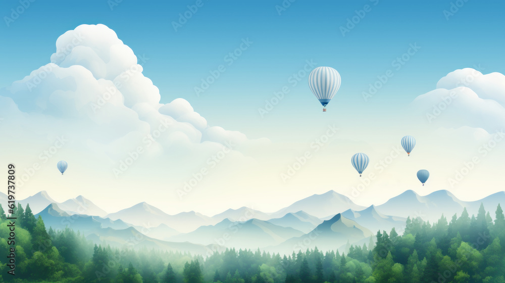Fototapeta premium World Ozone Day Background, International Day for the Preservation Concept. Generative Ai