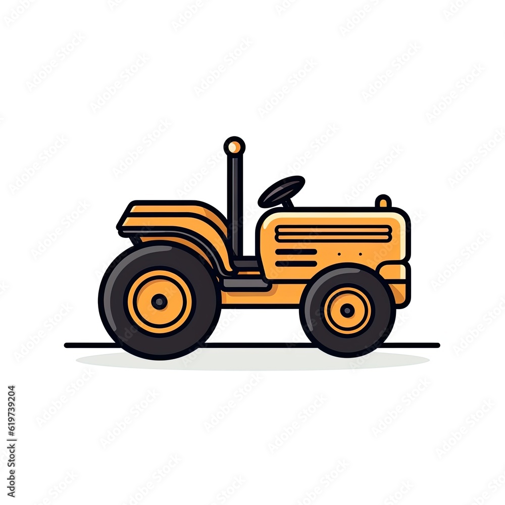 tractor symbol - minimalist logo template created using generative AI tools tractor symbol - minimalist logo template created using generative AI tools