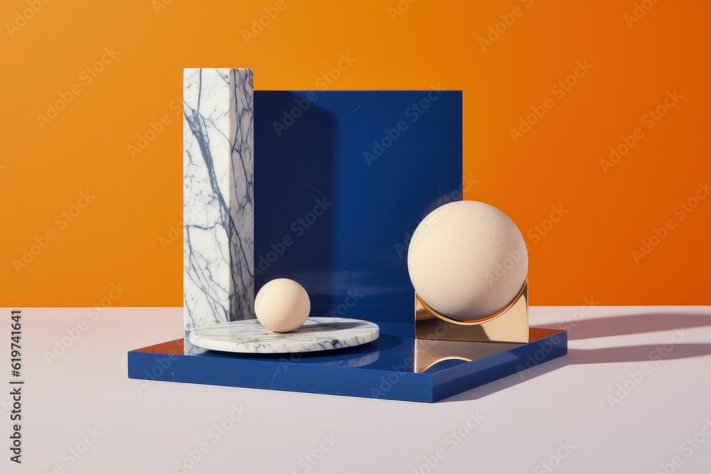 Elegant presentation podium for object - AI generated Elegant presentation podium for object - AI generated