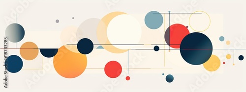 abstract background design with colorful circles