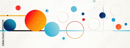 abstract background design with colorful circles