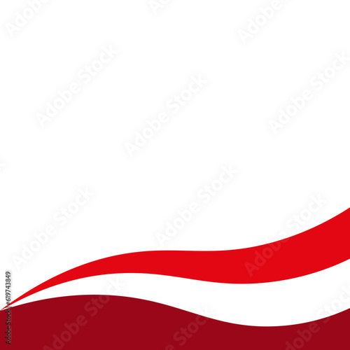 Indonesian Flag Border