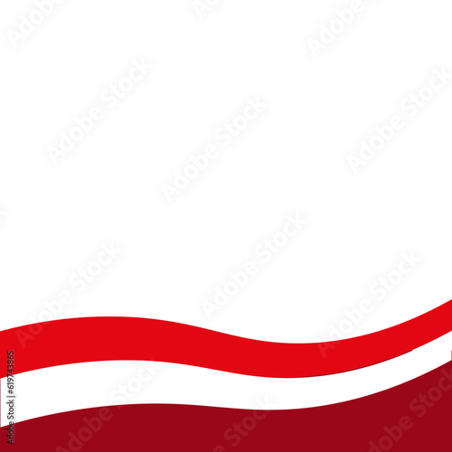 Indonesian Flag Border